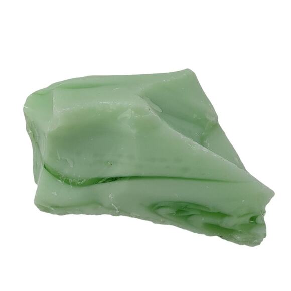 Lime Green Art Glass Cullet Swirl Slag #5L132 - Picture 2 of 4